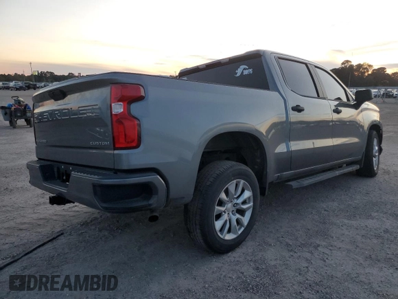 2020 Chevrolet Silverado 1500 Custom with VIN 3GCPWBEK7LG374754, listed as a Copart auction lot 83078394 with 100,469 mi miles and Clean Title. Bid and sale history available at carsss.com. Image 3.