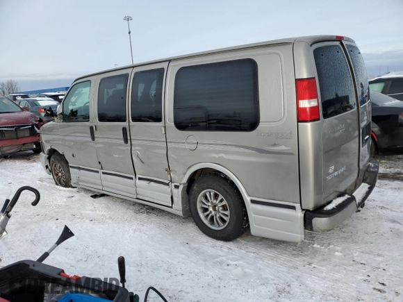 2004 GMC Savana Cargo Van YF7 Upfitter with VIN 1GDFG15T341134365, listed as a Copart auction lot 45971155 with 117,966 mi miles and Salvage Title. Bid and sale history available at carsss.com. Image 2.
