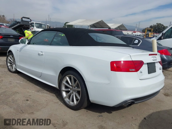 2016 Audi A5 Premium with VIN WAUD2AFH7GN001378, listed as a IAAI auction lot 41599516 with 62,266 mi miles and . Bid and sale history available at DreamBid. Image 3.