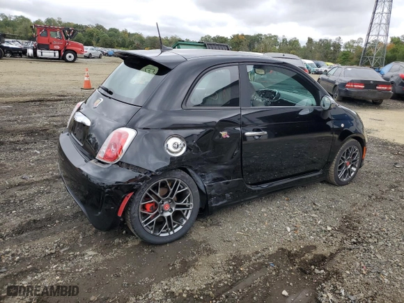 2017 FIAT 500 Abarth with VIN 3C3CFFFH8HT659135, listed as a Copart auction lot 73929284 with NaN miles and Salvage Title. Bid and sale history available at carsss.com. Image 3.