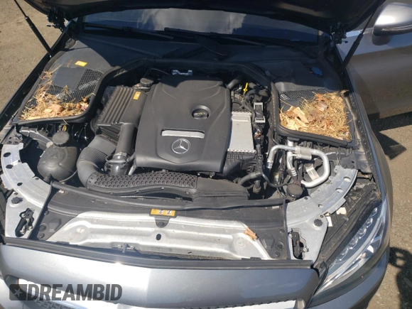 2017 Mercedes-Benz C 300 with VIN WDDWJ4KB1HF365363, listed as a Copart auction lot 61899515 with 54,801 mi miles and Salvage title. Bid and sale history available at DreamBid. Image 11.