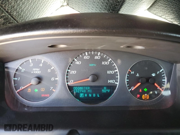 2014 Chevrolet Impala LTZ with VIN 2G1WC5E35E1108183, listed as a Copart auction lot 52382965 with 192,748 mi miles and Salvage Title. Bid and sale history available at DreamBid. Image 9.