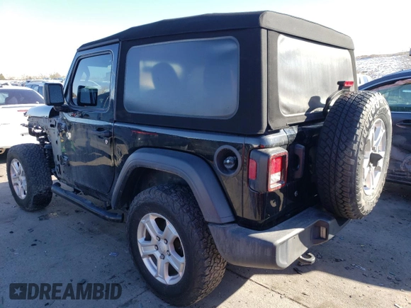 2018 Jeep Wrangler Sport with VIN 1C4GJXAG1JW193743, listed as a Copart auction lot 42694505 with 72,085 mi miles and Salvage Title. Bid and sale history available at carsss.com. Image 2.