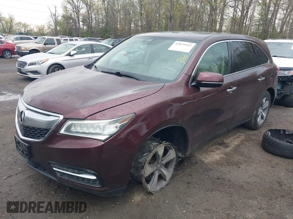 2016 Acura MDX with VIN 5FRYD4H2XGB037376, listed as a IAAI auction lot 42029932 with 139,055 mi miles. Bid and sale history available at carsss.com. Image 19.
