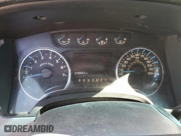 2013 Ford F-150 XL with VIN 1FTMF1EM1DKE35590, listed as a Copart auction lot 48037685 with 212,909 mi miles and Non Repairable. Bid and sale history available at carsss.com. Image 9.