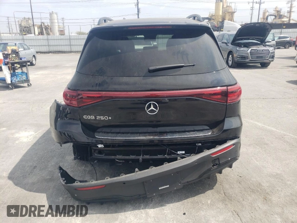 2024 Mercedes-Benz EQB 250+ z VIN W1N9M0CB6RN094807, wystawiony jako Copart lot #53195985 z przebiegiem 3 107 mil mil oraz Szkoda całkowita • Salvage title. Historia ofert i sprzedaży dostępna na DreamBid. Obrazek 6.