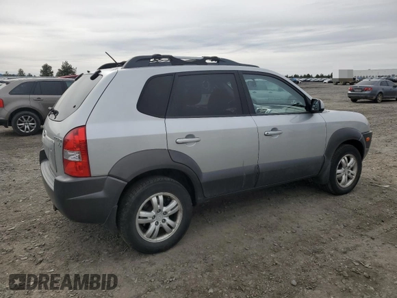 2007 Hyundai Tucson SE with VIN KM8JN72D07U616682, listed as a Copart auction lot 49996835 with 169,288 mi miles and Salvage Title. Bid and sale history available at carsss.com. Image 3.