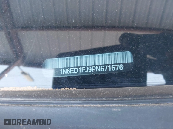 2023 Nissan Frontier SV with VIN 1N6ED1FJ9PN671676, listed as a IAAI auction lot 41668838 with 22,105 mi miles and . Bid and sale history available at DreamBid. Image 9.