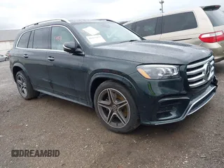2025 Mercedes-Benz GLS 450 with VIN 4JGFF5KE4SB333111, listed as a IAAI auction lot 41955453 with 1,985 mi miles and . Bid and sale history available at DreamBid. Image 1.