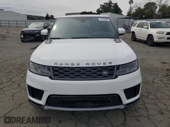 2022 Land Rover Range Rover Sport HSE Silver Edition with VIN SALWR2SU0NA203900, listed as a Copart auction lot 47750885 with 8,415 mi miles and Salvage title. Bid and sale history available at DreamBid. Image 5.