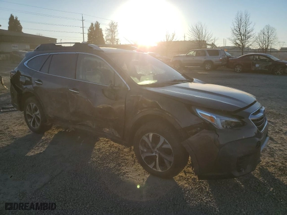 2021 Subaru Outback Touring with VIN 4S4BTAPC9M3128436, listed as a Copart auction lot 42585135 with 74,423 mi miles and Salvage Title. Bid and sale history available at carsss.com. Image 4.