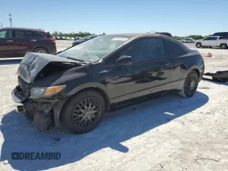 2007 Honda Civic Cpe LX with VIN 2HGFG12647H576288, listed as a Copart auction lot 49391845 with 172,521 mi miles and Salvage Title. Bid and sale history available at carsss.com. Image 1.
