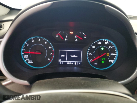 2023 Chevrolet Malibu LT with VIN 1G1ZD5ST1PF216794, listed as a Copart auction lot 54313265 with 45,315 mi miles and Clean Title. Bid and sale history available at DreamBid. Image 9.
