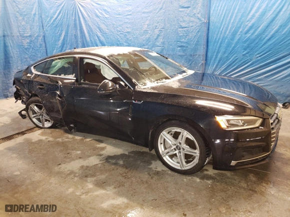 2018 Audi A5 Sportback Prestige with VIN WAUFNDF54JA045280, listed as a Copart auction lot 45797725 with 0 mi miles and Salvage Title. Bid and sale history available at carsss.com. Image 4.