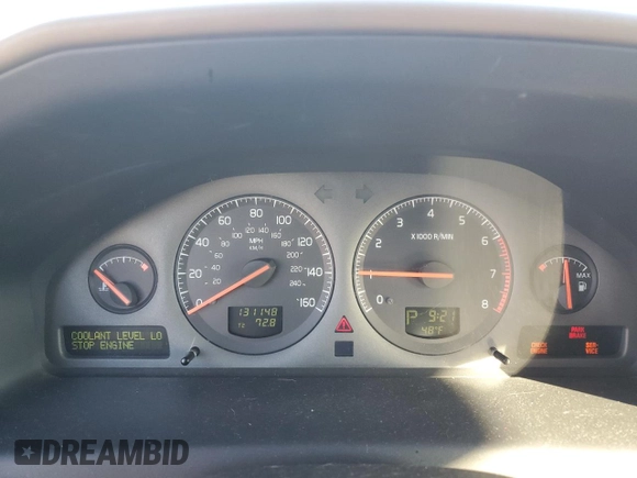 2001 Volvo V70 with VIN YV1SZ58D011006552, listed as a Copart auction lot 47091045 with 131,148 mi miles and Salvage Title. Bid and sale history available at carsss.com. Image 9.