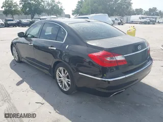 2013 Hyundai Genesis 3.8L with VIN KMHGC4DD4DU236901, listed as a IAAI auction lot 42093599 with 216,864 mi miles. Bid and sale history available at carsss.com. Image 3.