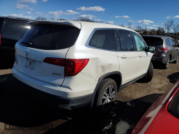 2016 Honda Pilot EX with VIN 5FNYF6H35GB126241, listed as a Copart auction lot 50380065 with 93,045 mi miles and Salvage Title. Bid and sale history available at DreamBid. Image 3.