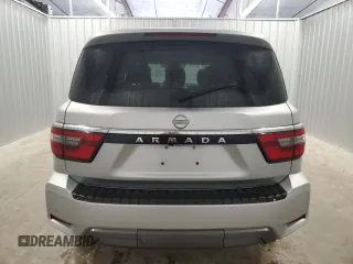 2023 Nissan Armada SV with VIN JN8AY2AD8P9690973, listed as a Copart auction lot 41570965 with 41,414 mi miles and Salvage title. Bid and sale history available at DreamBid. Image 6.