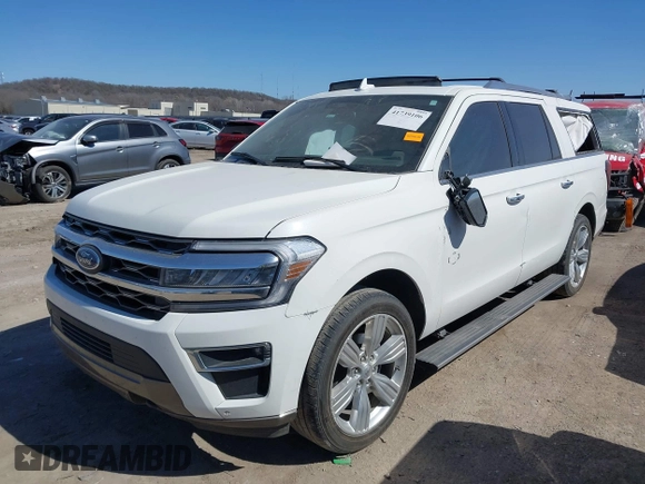 2022 Ford Expedition Max King Ranch with VIN 1FMJK1PT3NEA47209, listed as a IAAI auction lot 41739106 with 59,426 mi miles and . Bid and sale history available at DreamBid. Image 17.
