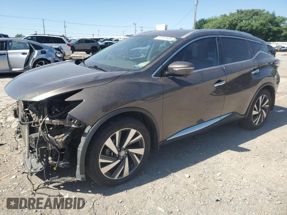 2015 Nissan Murano SL z VIN 5N1AZ2MH5FN275389, wystawiony jako Copart lot #57797685 z przebiegiem 95 057 mil mil oraz Szkoda całkowita • Salvage title. Historia ofert i sprzedaży dostępna na DreamBid. Obrazek 1.