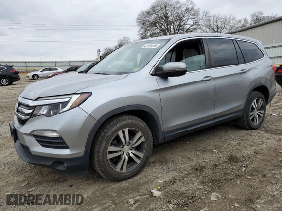 2017 Honda Pilot EX-L with VIN 5FNYF6H59HB008597, listed as a Copart auction lot 42166495 with 221,452 mi miles and Salvage Title. Bid and sale history available at DreamBid. Image 1.