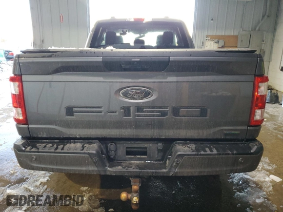 2022 Ford F-150 XL with VIN 1FTEX1EP2NFA76658, listed as a Copart auction lot 44104645 with 44,315 mi miles and Salvage title. Bid and sale history available at DreamBid. Image 6.