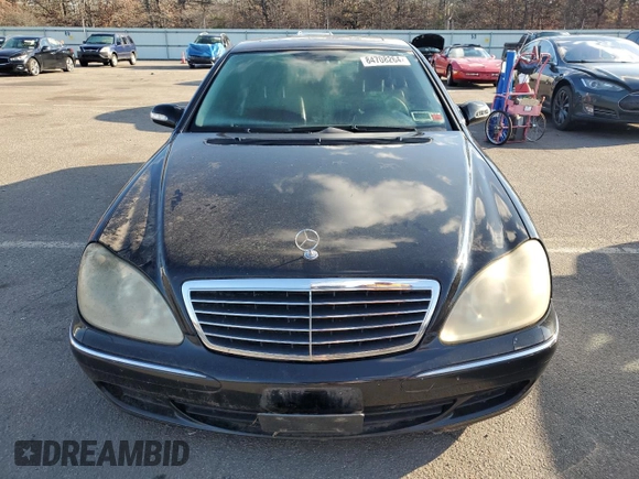 2005 Mercedes-Benz S-Class 4.3L with VIN WDBNG83J65A460364, listed as a Copart auction lot 84708264 with 209,231 mi miles and Clean Title. Bid and sale history available at carsss.com. Image 5.
