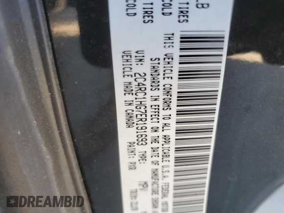 2014 Chrysler Town & Country S with VIN 2C4RC1HG7ER191693, listed as a Copart auction lot 75534013 with 136,231 mi miles and Salvage Title. Bid and sale history available at DreamBid. Image 14.