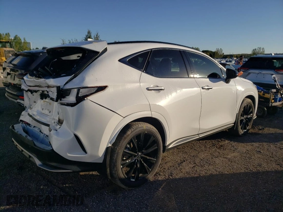 2023 Lexus NX with VIN 2T2KGCEZ7PC027611, listed as a Copart auction lot 72510804 with 19,525 mi miles and Salvage Title. Bid and sale history available at carsss.com. Image 3.