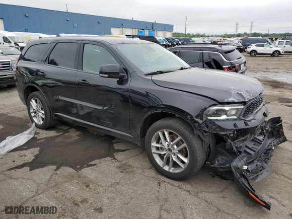 2022 Dodge Durango GT with VIN 1C4RDJDG3NC183098, listed as a Copart auction lot 68517294 with 46,947 mi miles and Non Repairable. Bid and sale history available at carsss.com. Image 4.
