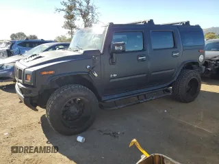 2006 Hummer H2 with VIN 5GRGN23U96H101430, listed as a Copart auction lot 75453514 with 168,958 mi miles and Salvage Title. Bid and sale history available at carsss.com. Image 1.