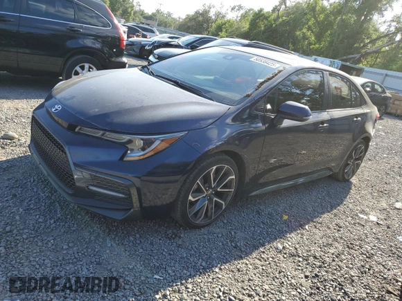 2021 Toyota Corolla SE with VIN JTDM4MCE9MJ067572, listed as a Copart auction lot 50538425 with 63,340 mi miles and Salvage Title. Bid and sale history available at carsss.com. Image 1.