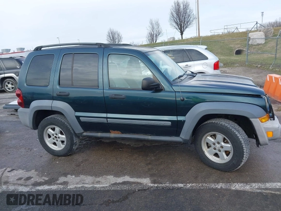 2005 Jeep Liberty Sport with VIN 1J4GL48K15W631101, listed as a IAAI auction lot 41217588 with 168,378 mi miles. Bid and sale history available at carsss.com. Image 13.