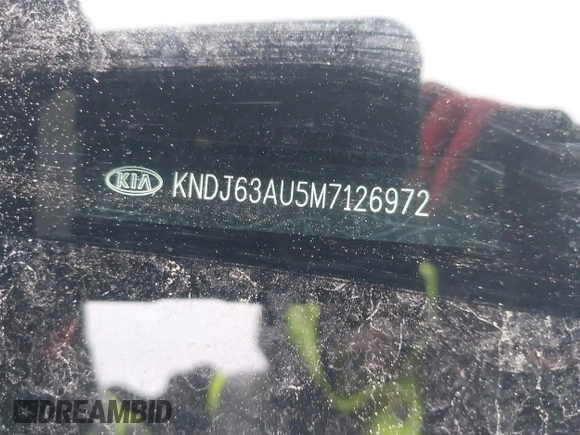 2021 Kia Soul GT-Line with VIN KNDJ63AU5M7126972, listed as a IAAI auction lot 41276835 with 22,195 mi miles and . Bid and sale history available at DreamBid. Image 9.