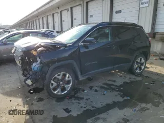 2021 Jeep Compass Limited with VIN 3C4NJDCBXMT550631, listed as a Copart auction lot 45648605 with 55,092 mi miles and Salvage Title. Bid and sale history available at DreamBid. Image 1.