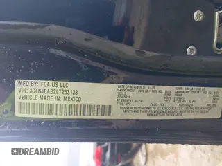 2020 Jeep Compass Sport с VIN 3C4NJCAB2LT253123, выставлен на аукционе IAAI как лот 42391181 с пробегом 47 450 миль миль и . История ставок и продаж доступна на DreamBid. Изображение 9.