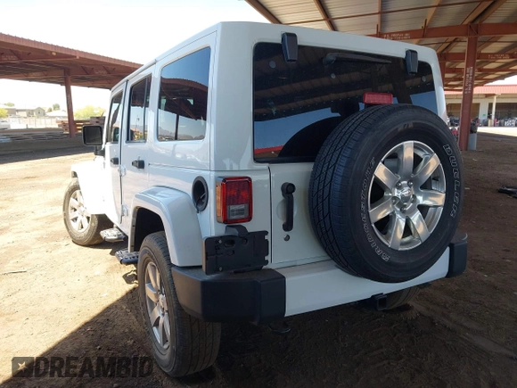 2016 Jeep Wrangler Unlimited Sahara with VIN 1C4BJWEG0GL126270, listed as a IAAI auction lot 42229364 with 50,847 mi miles and . Bid and sale history available at DreamBid. Image 3.