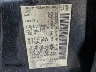 2018 Nissan Frontier SV with VIN 1N6AD0EV5JN745860, listed as a Copart auction lot 61404925 with 63,110 mi miles and Salvage title. Bid and sale history available at DreamBid. Image 12.