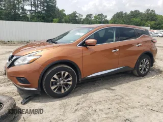2015 Nissan Murano Platinum z VIN 5N1AZ2MH9FN219312, wystawiony jako Copart lot #57233095 z przebiegiem 135 102 mil mil oraz Szkoda całkowita • Salvage title. Historia ofert i sprzedaży dostępna na DreamBid. Obrazek 1.