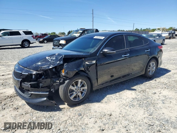 2016 Kia Optima LX with VIN 5XXGT4L39GG028438, listed as a Copart auction lot 49638055 with 141,532 mi miles and Salvage Title. Bid and sale history available at carsss.com. Image 1.