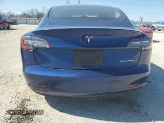 2022 Tesla Model 3 Long Range with VIN 5YJ3E1EB6NF249443, listed as a Copart auction lot 42940215 with Not Provided miles and Salvage Title. Bid and sale history available at DreamBid. Image 6.