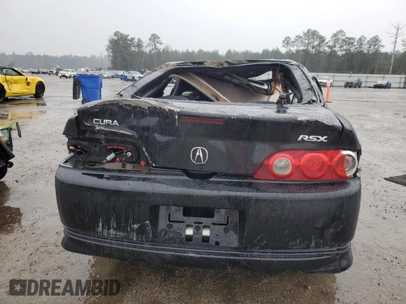 2006 Acura RSX with VIN JH4DC53846S000389, listed as a Copart auction lot 42137885 with 169,384 mi miles and Salvage Title. Bid and sale history available at DreamBid. Image 6.