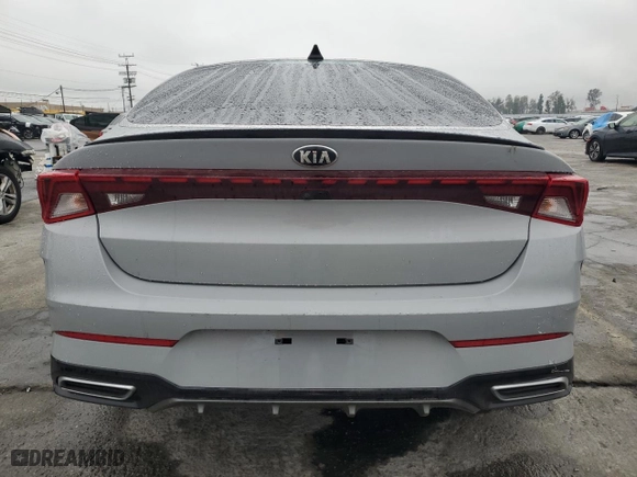 2021 Kia K5 GT-Line with VIN 5XXG64J27MG056445, listed as a Copart auction lot 50566115 with 40,998 mi miles and Salvage Title. Bid and sale history available at carsss.com. Image 6.