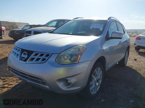 2011 Nissan Rogue SV with VIN JN8AS5MTXBW158169, listed as a IAAI auction lot 41746274 with 123,740 mi miles. Bid and sale history available at carsss.com. Image 2.