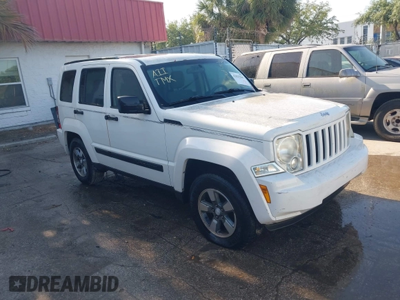 2008 Jeep Liberty Sport with VIN 1J8GP28K88W221584, listed as a IAAI auction lot 42025565 with 198,648 mi miles and . Bid and sale history available at DreamBid. Image 1.