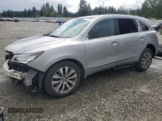 2016 Acura MDX Technology z VIN 5FRYD4H62GB025760, wystawiony jako Copart lot #57114915 z przebiegiem 78 013 mil mil oraz Szkoda całkowita • Salvage title. Historia ofert i sprzedaży dostępna na DreamBid. Obrazek 1.