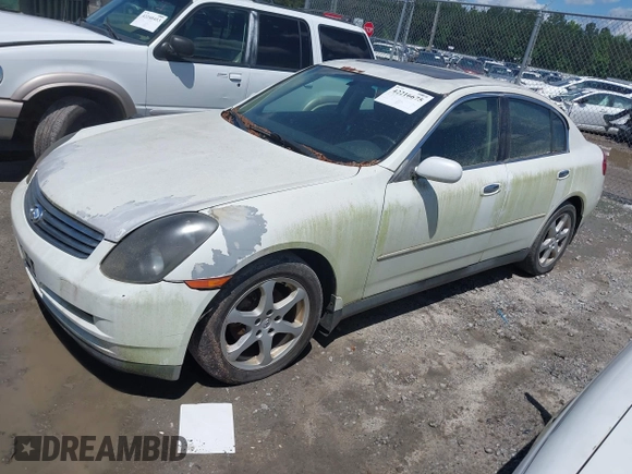 2004 Infiniti G35 w/Leather with VIN JNKCV51F44M717397, listed as a IAAI auction lot 42216675 with Not Provided miles and . Bid and sale history available at DreamBid. Image 2.