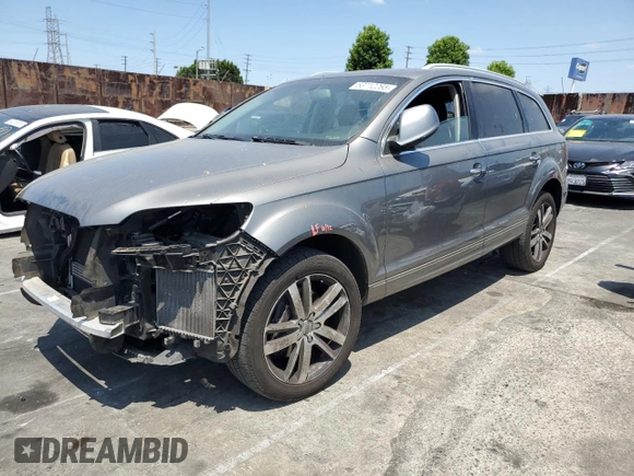 2015 Audi Q7 Premium Plus with VIN WA1LGAFE5FD012965, listed as a Copart auction lot 63712265 with 64,851 mi miles and Salvage title. Bid and sale history available at DreamBid. Image 1.