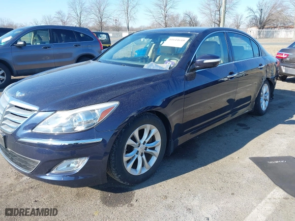 2013 Hyundai Genesis 3.8L with VIN KMHGC4DD1DU228903, listed as a IAAI auction lot 41644610 with 63,021 mi miles. Bid and sale history available at carsss.com. Image 17.