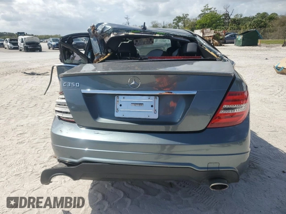 2012 Mercedes-Benz C 350 Sport with VIN WDDGF5HB8CR216801, listed as a Copart auction lot 47531855 with 125,259 mi miles and Non Repairable. Bid and sale history available at DreamBid. Image 6.
